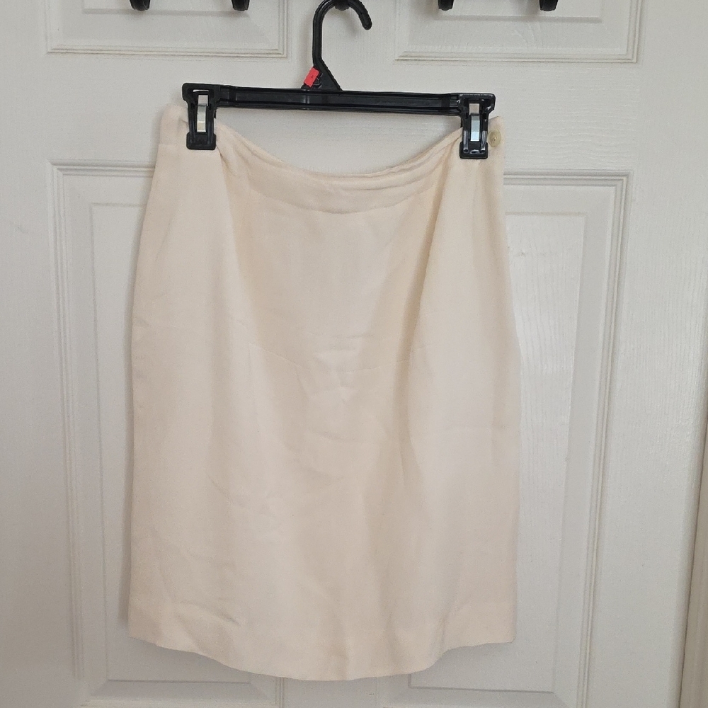 Jones New York Cream Pencil Skirt